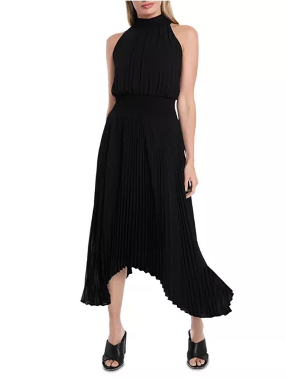 NWT 1. State Pleated Handkerchief Dress Sz S